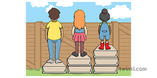 Igualdad Y Equidad Diferentes Cajas Igualdad Equidad Social Personas Escocia