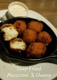 Topped with melted mixed cheese and bacon. Outback Steakhouse S Deep Fried Macaroni And Cheese Balls Cheese Bites Recipe Mac And Cheese Bites Outback Steakhouse Mac And Cheese