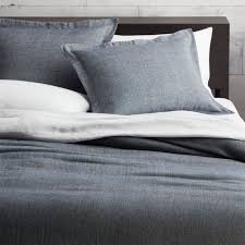 Treat yourself to better bedding every night. Shop Weekendr Blue Chambray Duvet Cover Our Linen Cotton Chambray Has An Effortlessly Cool Attitude Cris Bed Linen Design Duvet Covers Twin Bed Linens Luxury