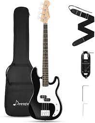 The best bass for a beginner is one that makes learning enjoyable. Amazon Com Donner Electric Bass Guitar 4 Strings Full Size P Bass Beginner Kit Black For Starter With Gig Bag Guitar Strap And Guitar Cable Dpb 510b Musical Instruments