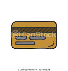 Rates are determined by a number of factors, including the bank of canada prime lending rate, the amount credit granted, whether or not the loan is secured and by. Back View Of Credit Card Icon Thin Line Style Isolate On White Background Eps10 Canstock