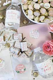 Custom Pink Floral Baby Shower Floral Baby Shower Decorations Outdoor Baby Shower Decorations Diy Baby Shower Decorations
