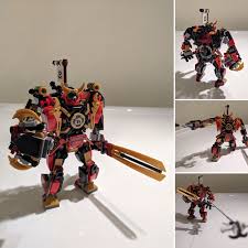 잊지마세요 :) gear up for battle at the ninja's underground desert hideout! Samurai X Mech Revamp Lego