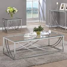 Collection by yoly • last updated 6 weeks ago. Rectangular Coffee Table With Swoop Accents Chrome Walmart Com Coffee Table Furniture Family Room Furniture Layout