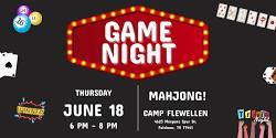 Cross Creek Game Night: Mahjong