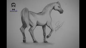 تعلم كيفية رسم حصان بالرصاص مع الخطوات للمبتدئين youtube animal drawings art drawings drawings