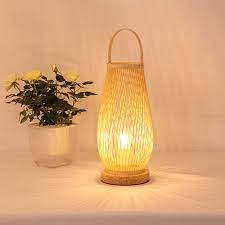 For more details or to shop this pacific coast lighting table lamp visit hayneedle at. Elliptical Bamboo Basket Table Lamp Hand Woven Special Desk Lamp Hotel Room Tearoom Lighting