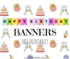 You can also email them. Happy Birthday Banners Buntings Free Printable Cute Freebies For You