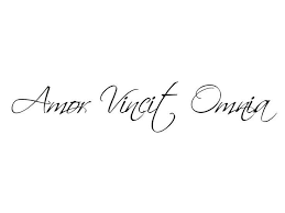 Amor Vincit Omnia Love Conquers All Latin Love Conquers All Words Latin Quotes