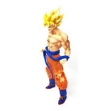 New Dragon Ball Z 13 Tall Figurine Son Goku Super Saiyan Fighting Yellow  Hair | eBay