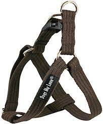organic cotton web adjustable dog stepin harness 4 sizes brown small 8135 chest 58 wide by dogs my love check t dog steps easy walk dog harness dog harness