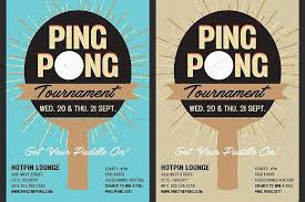 Table Tennis Flyer Tennis Posters Table Tennis Flyer