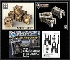 Wood Crates Tomb And Sci Fi Doors Free Paper Models Papermodels Free Paper Models Paper Models Wood Crates