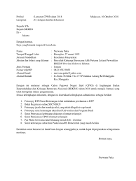 Surat lamaran kerja berfungsi sebagai dokumen pernyataan diri, untuk melamar suatu posisi pekerjaan kepada orang atau perusahaan. 20 Contoh Surat Lamaran Untuk Cpns Bkkbn Kumpulan Contoh Surat
