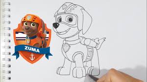Patrulla Canina Para Colorear Zuma