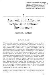 My fear quickly subsided after my consultation. Pdf Aesthetic And Affective Response To Natural Environment