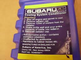 Genuine Oem Subaru Cooling System Conditioner Additive Soa635071 3 99 Picclick