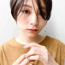 暗髪 小顔ショート ショートヘア ショート agnos 青山 前髪 後れ毛 顔周りこだわり 北野愛 545873 hair 髪型 小顔ショート ショートヘア