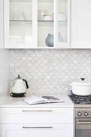 White modern kitchen tile backsplash. 13 Sleek White Modern Kitchen Backsplash Ideas Hunker Kitchen Splashback Tiles Modern Kitchen Backsplash White Marble Kitchen