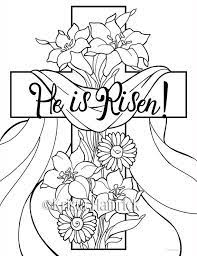 To download the jpg images, just click on any image below & it will open in a new window. He Is Risen 2 Easter Coloring Pages For Children Easter Coloring Pages Easter Colouring Bible Coloring Pages