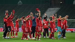 45' first half ends, sv werder bremen 0, fc schalke 04 1. Bayern Munich Win Eighth Successive Bundesliga Title After Beating Werder Bremen Bbc Sport