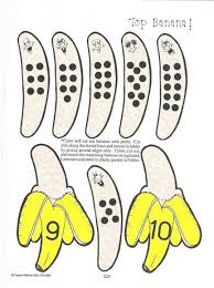 Banana Counting File Folder Game 4 4 File Folder Activities Learning Games For Kids File Folder