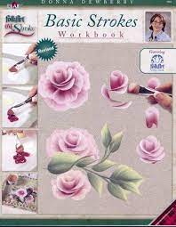 Learn how to paint easy roses, expert daisies, swirly modern flowers, fun and funky florals, plus lots of other lovely, flowery ideas. One Stroke Painting One Stroke Painting 9880 Folk Art Technique Book Basic Strokes Flower Painting Flower Drawing One Stroke Painting