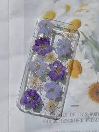 手作押花手機保護殼 samsung galaxy a8 2018 紫色千鳥花 anny s workshop 手機殼 手機套 pinkoi flower phone case cool phone cases samsung galaxy case