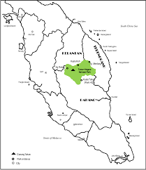 Taman negara national park was established in malaysia in 1938/1939 as the king george v national park. Location Of Gunung Tahan Download Scientific Diagram