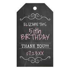 50th Birthday Thank You Gifts 50th Birthday Party Thank You Guest Favor Gift Tags Zazzle Com 50th Birthday Party Sweet Sixteen Birthday Invitations 50th Birthday