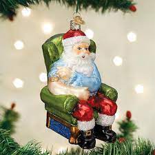 Santa claus is the jolly man dressed in red who travels by sleigh the folk hero and gift giver of christmas. Santa Claus Covid Vaccinated Ornament Old World Christmas