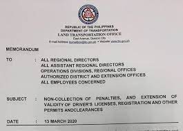 Penalties For Late Renewal Of Driver S Licenses Vehicle Registration Waived By Lto Upgrade Magazine