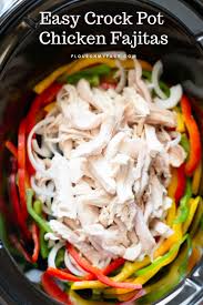 Easy Crock Pot Chicken Fajitas Recipe Recipe Chicken Fajitas Crockpot Fajita Recipe Chicken Fajita Recipe