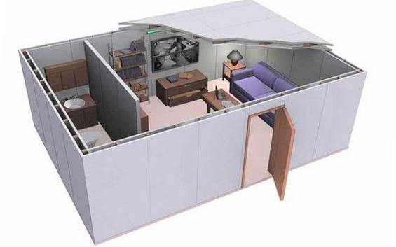 Panic-room-components for armored zone - Security Solutions - High security  booths, portals, doors, locks.