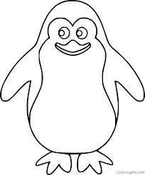 Don't forget to link to this page for attribution! Funny Cartoon Penguin Coloring Page Coloringall