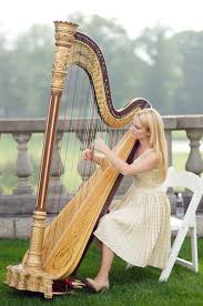 Solo Harpist For Weddings Soyulla Stars Should Be At The Top Of The Aisle Just Set Left And Back Fancy Wedding Dresses Gold Wedding Inspiration Wedding Music