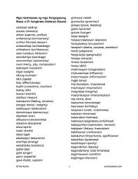Fillable Online Mga Halimbawa Ng Mga Pangngalang Basal O Di Samut Samot Fax Email Print Pdffiller