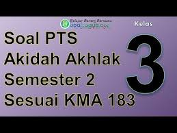 Kegiatan penilaian tengah semester (pts) atau ulangan tengah semester (uts) merupakan kegiatan asesmen yang dilakukan secara rutin oleh seorang guru setiap pertengahan semester untuk mengukur seberapa banyaknya pemahaman dan daya tangkap siswa terhadap materi yang diajarkan. Soal Uts Aqidah Akhlak Kelas 4 Semester Genap