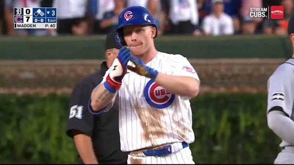 A PCA RBI-single for your viewing pleasure. 🤗 | Chicago Cubs | Facebook
