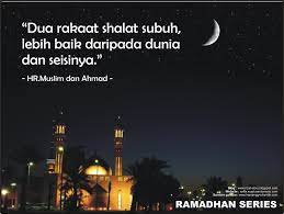 Hampir tidak pernah meninggalkan shalat sunnah sebelum shalat fardhu subuh ini. Keutamaan Dua Rakaat Sebelum Subuh