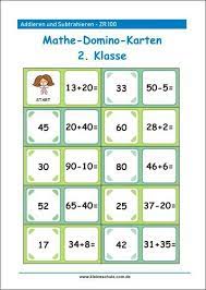 So Macht Rechnen Spass Mathe Domino Karten Addieren Und Subtrahieren Zr 100 2 Klasse Rechnen Lernen Mathe Mathespiele Grundschule