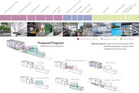 Diagram Shows Possibilities On Program Proposal Within The Site Interconnection Of Recreation Bicycle And Sport Zone Recreation Bike Parking Center Sport