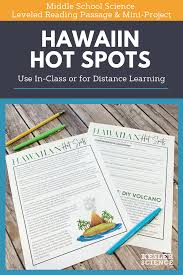 Science Reading Comprehension Hawaiian Hot Spots Distance Learning In 2020 Science Reading Comprehension Science Reading Middle School Science