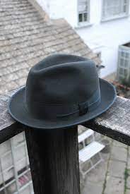 Vintage 70 S Dark Grey Felt Prima Qualitat Stingy Fedora Trilby Uk 6 7 8 Eu 56 Fedora Hats For Men Trilby