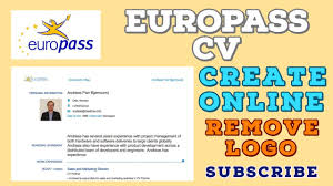 Do you want to edit the information. Europass Cv How To Create Europass Cv Youtube