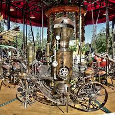 Pin By Amy Meabon On Steampunk In Honor Of Graham Carousel Horses Steampunk Art Carousel