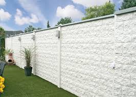 Betonzaun Sichtschutzwand Betonzaun Gartengestaltung Zaun