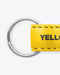 Keychain Mockup In Stationery Mockups On Yellow Images Object Mockups