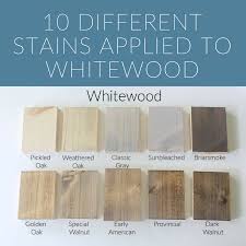 How 10 Different Stains Look On Different Pieces Of Wood Within The Grove Weathered Wood Stain Staining Wood Weathered Oak Stain