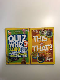 Jun 15, 2021 · a comprehensive database of more than 29 national geographic bee quizzes online, test your knowledge with national geographic bee quiz questions. National Geographic Kids Quiz Whiz 3 And This Or That Hobbies Toys Books Magazines Children S Books On Carousell